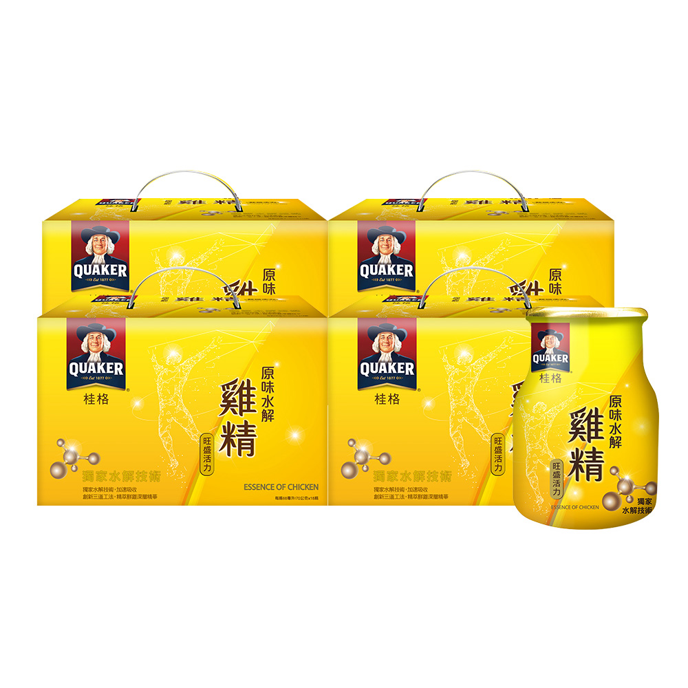 Quaker 桂格 原味水解雞精(68mlx18入x4盒)