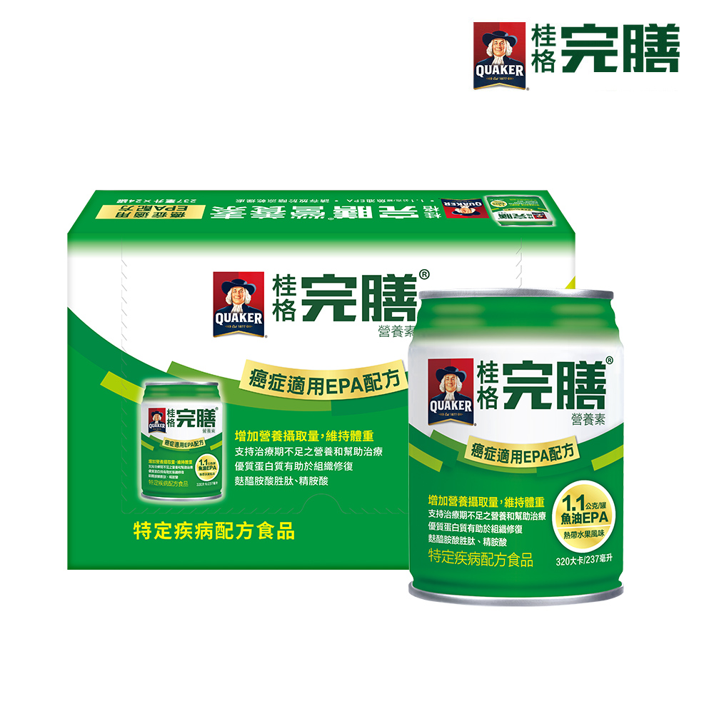 桂格完膳 完膳營養素 癌症適用EPA配方 熱帶水果風味(237mlx24入)