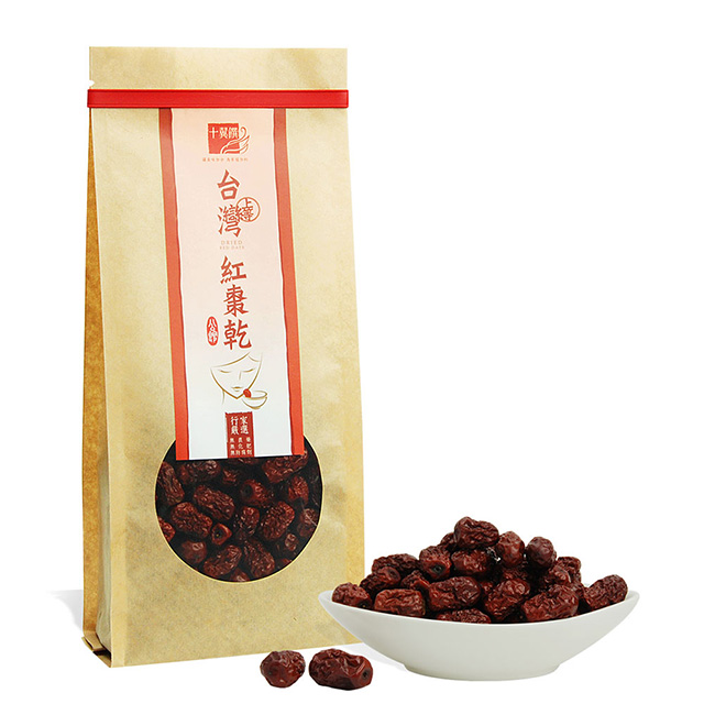 十翼饌 上等台灣紅棗260gx2包 (紅棗乾/紅棗枸杞茶/甜湯湯品用/藥膳食材)