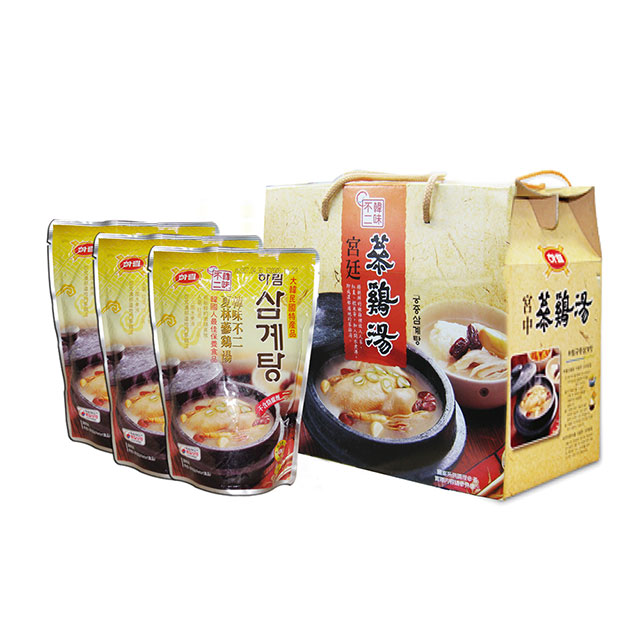 韓味不二 夏林人蔘雞湯禮盒(1kg*3)