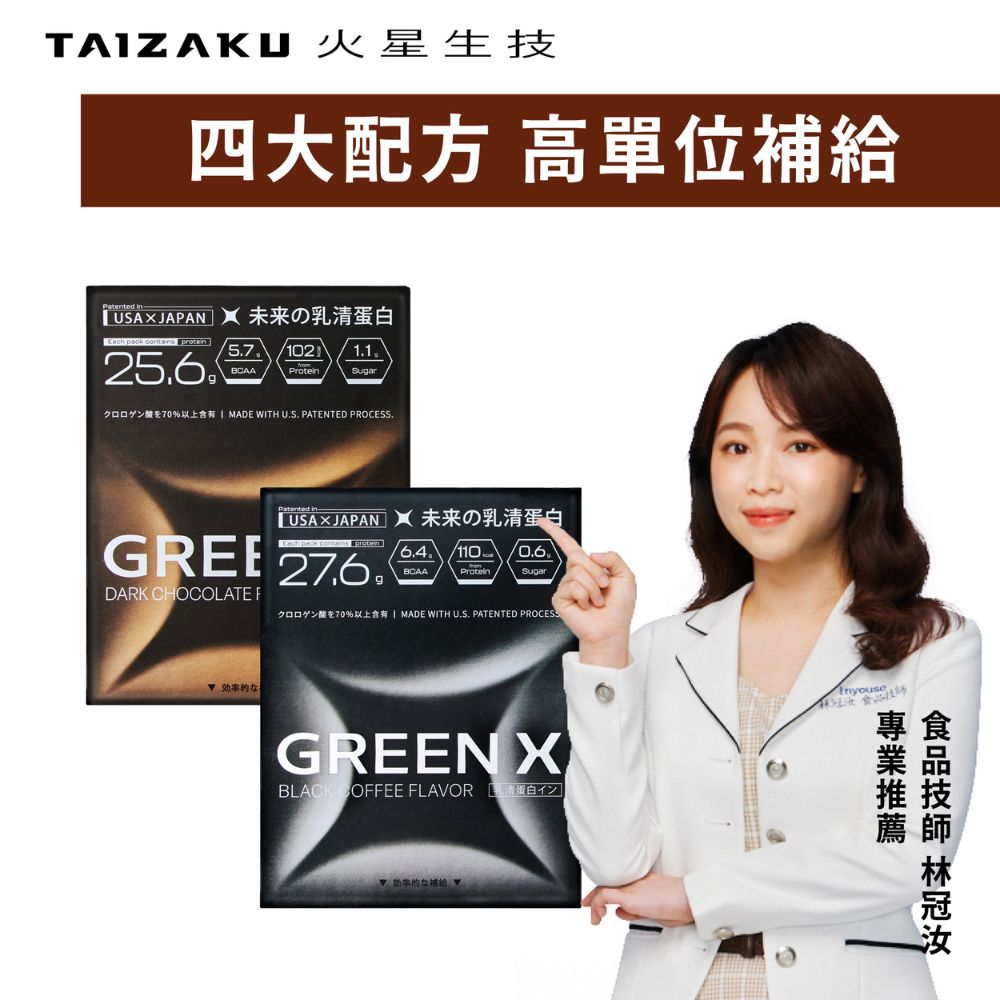 TAIZAKU 火星生技 進化乳清蛋白-義式深焙風味(4入/盒)+醇黑可可風味(4入/盒)