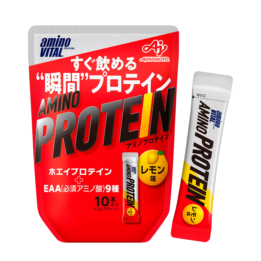 Ajinomoto 味の素 aminoVITAL 胺基酸乳清蛋白 檸檬風味 (4.5g*10小包)