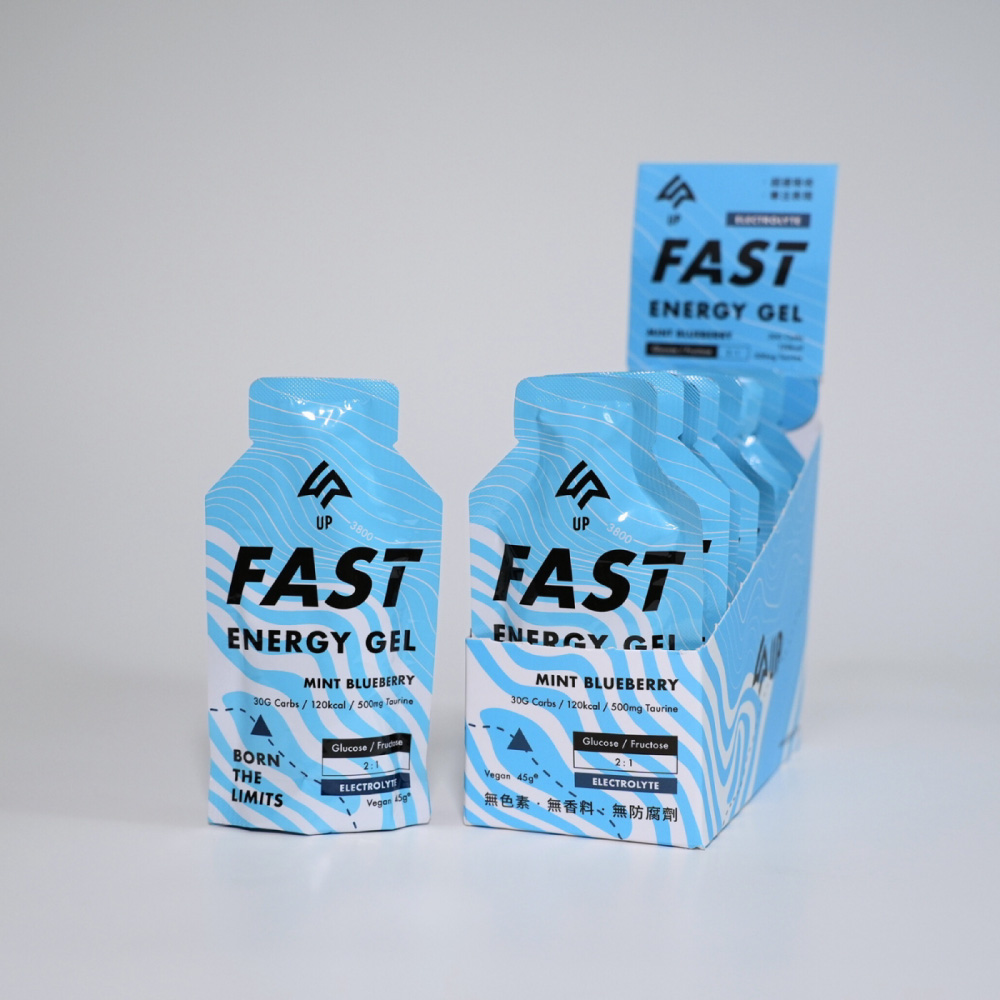 UP Sports 向上 UP FAST 能量果膠-沁涼藍莓風味45g*10包