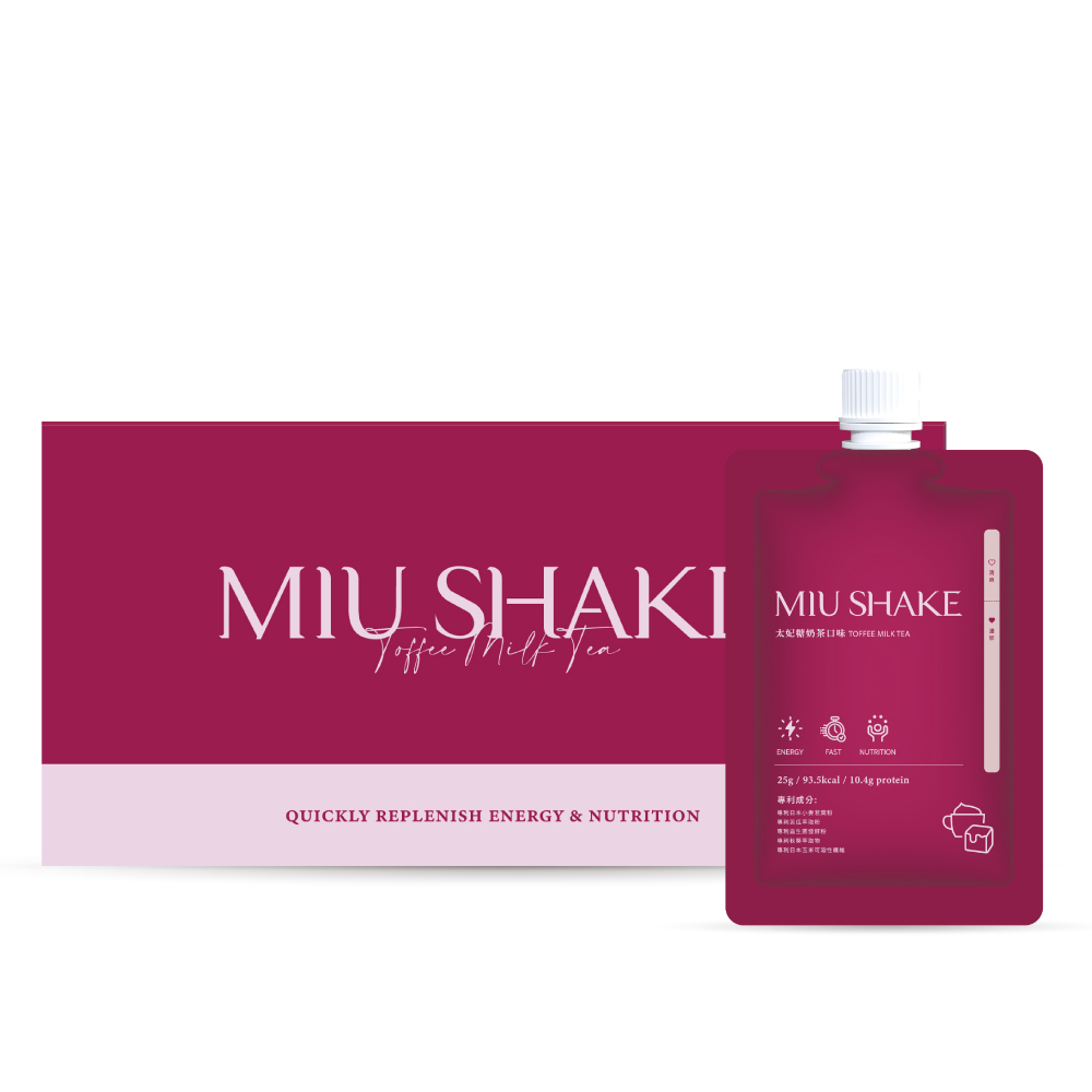 JINJIE 晉捷生技 Miu shake 蛋白口袋輕餐奶昔-太妃糖奶茶口味(7包/盒)