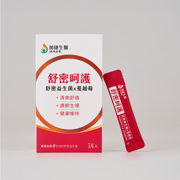 JIA JIE Biomedica 加捷生醫 舒密呵護 舒密益生菌x蔓越莓粉包 (14包/盒)