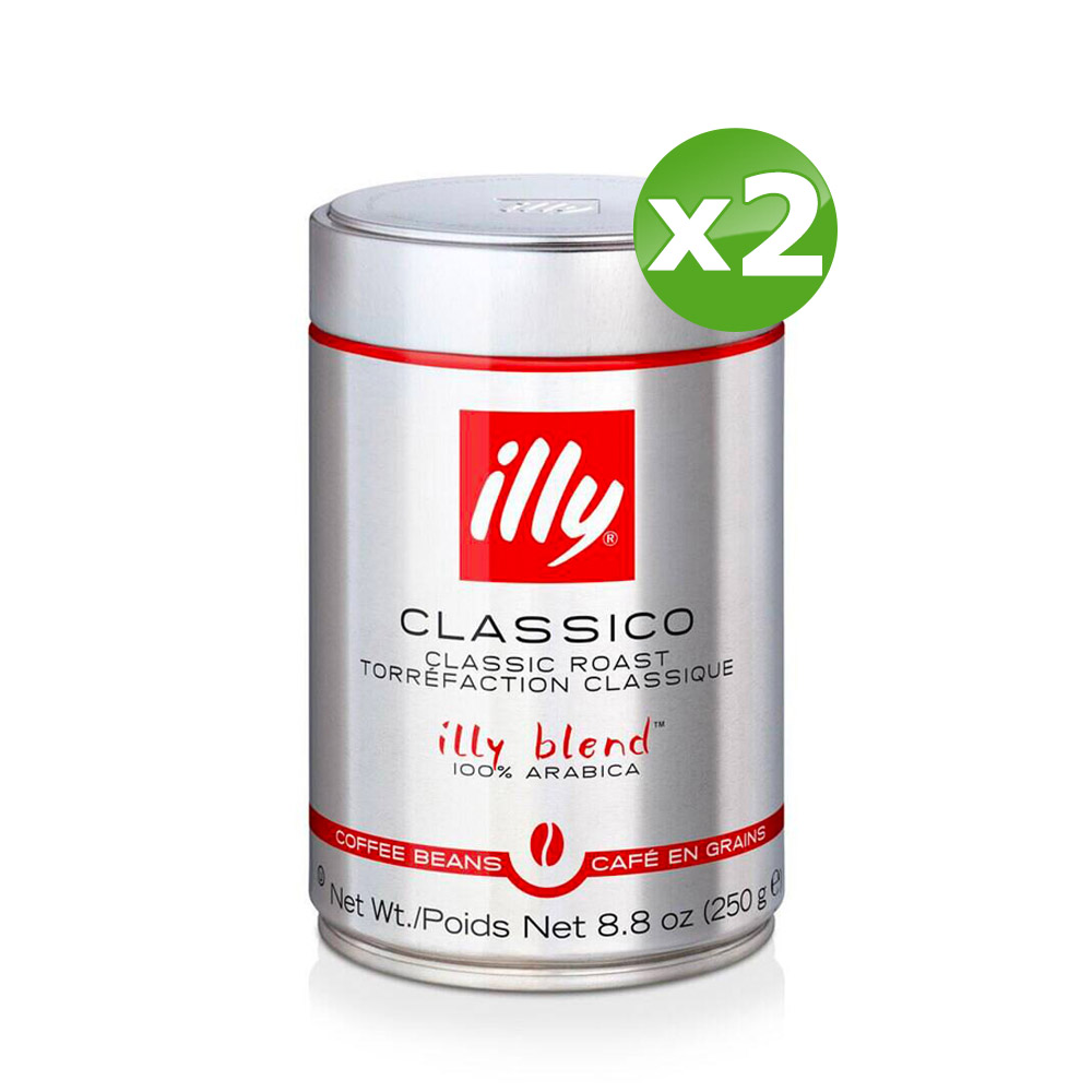 ILLY經典中焙咖啡豆250gx2罐
