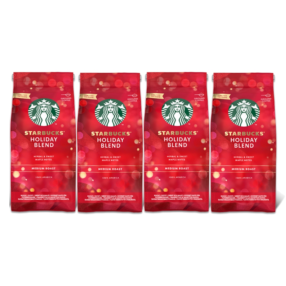 STARBUCKS 星巴克 節日綜合咖啡豆190gx4包