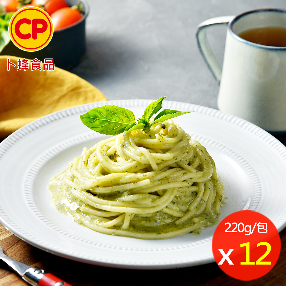 卜蜂 羅勒青醬義大利麵(220g) 超值12包組