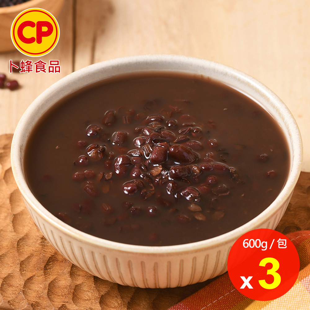 卜蜂 紅豆紫米甜湯x3包組(600g/包)_四季甜品.萬丹紅豆.無添加.冷熱皆宜