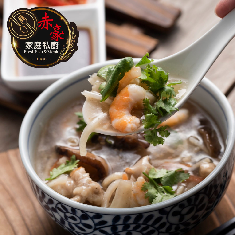 赤豪家庭私廚 經典干貝蝦仁海鮮羹2包(1200g±10%/包)