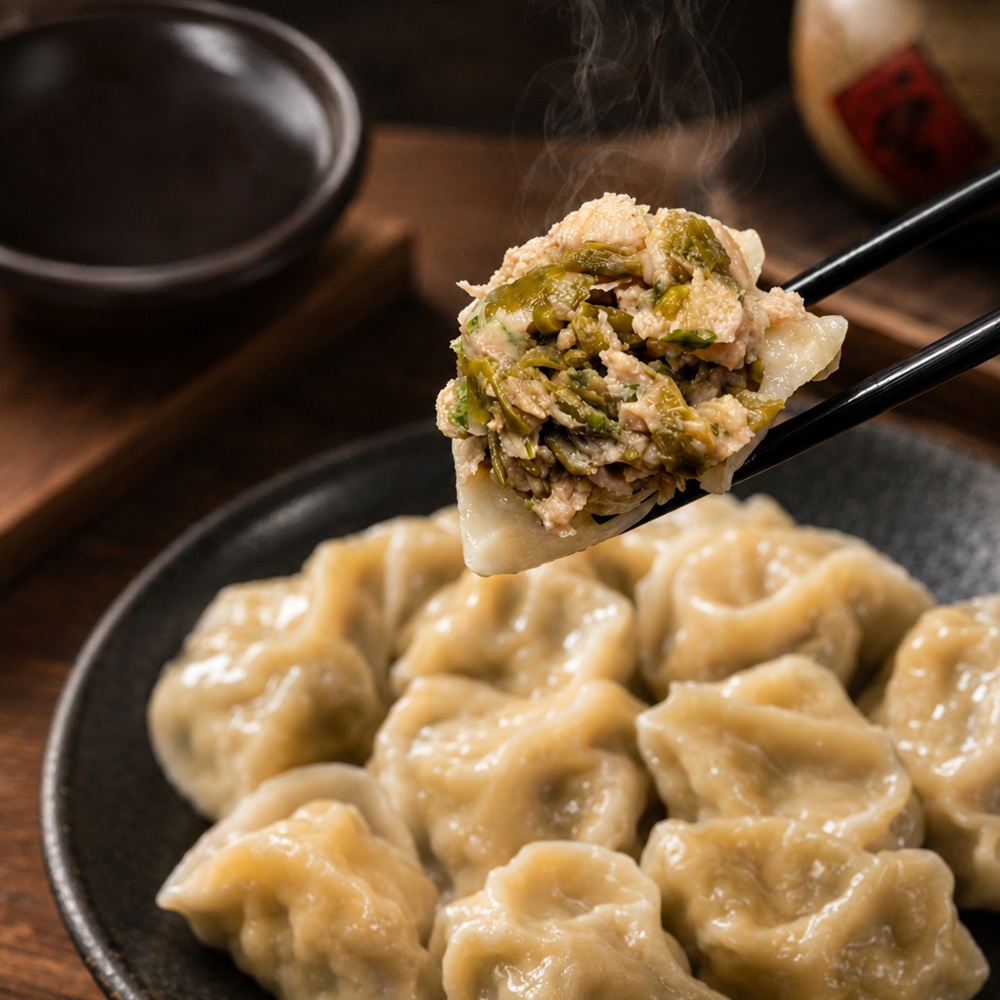 良品開飯 剝皮辣椒鮮肉水餃20入x3包(年菜 預購 團圓 冷凍水餃 鮮肉 家庭聚餐 常備 宵夜)