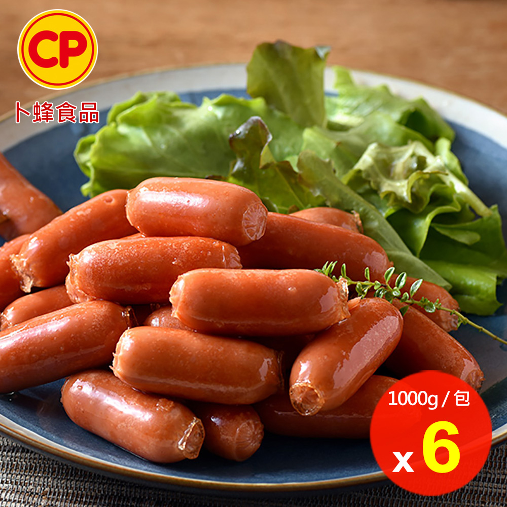 卜蜂 鮮Q腸 超值6包組(1kg/包)_居家料理.露營燒烤.早餐.鍋物夯品