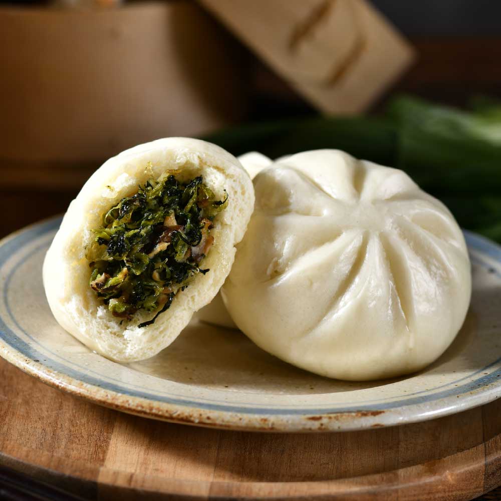良品開飯 青江菜包6入/盒*3(300g/盒 包子 饅頭 早餐 點心)