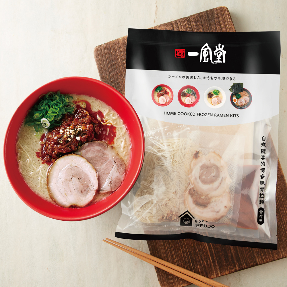 一風堂 [日本]冷凍拉麵組(辣肉味噌2包+博多日式餃子2包)