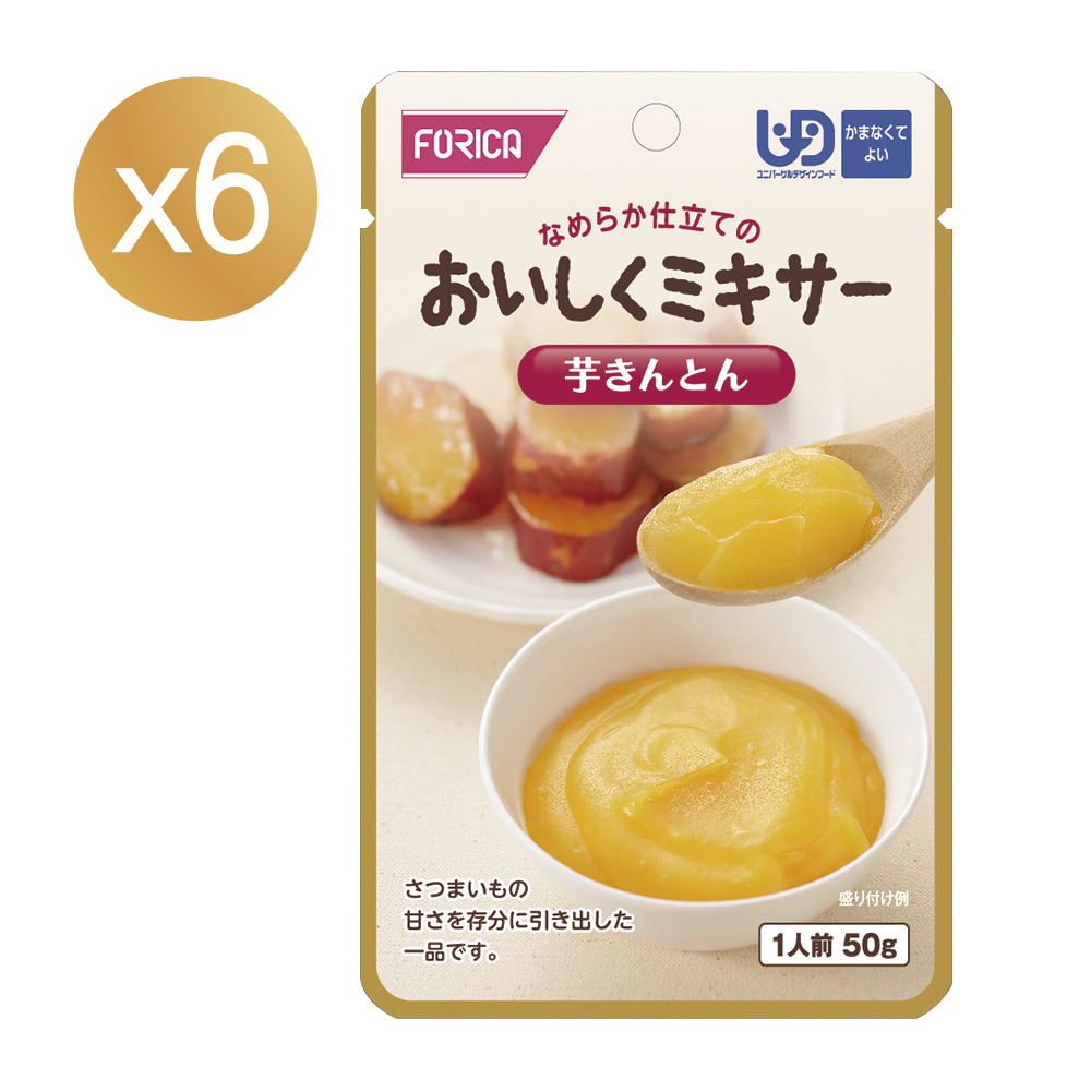 FORICA 福瑞加 【日本】介護食品 日式香滑紅薯 50gX6