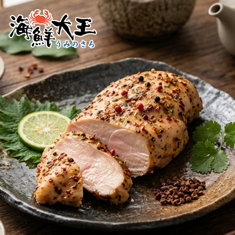 【海鮮大王】泰式風味椒麻舒肥雞胸隨手包*15包組 (100g±10%) 輕盈首選 日常必備 即食方便