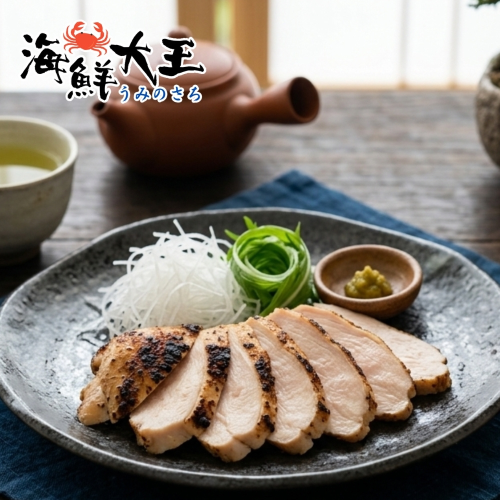 【海鮮大王】炙燒濃郁舒肥即食沙拉胸*10包組 (100g±10%) 輕盈首選 日常必備 即食方便