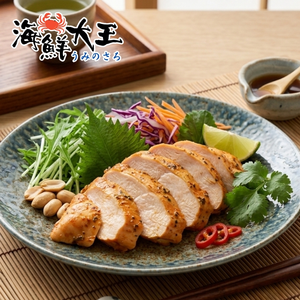 【海鮮大王】泰式風味舒肥即食沙拉胸*15包組 (100g±10%) 輕盈首選 日常必備 即食方便