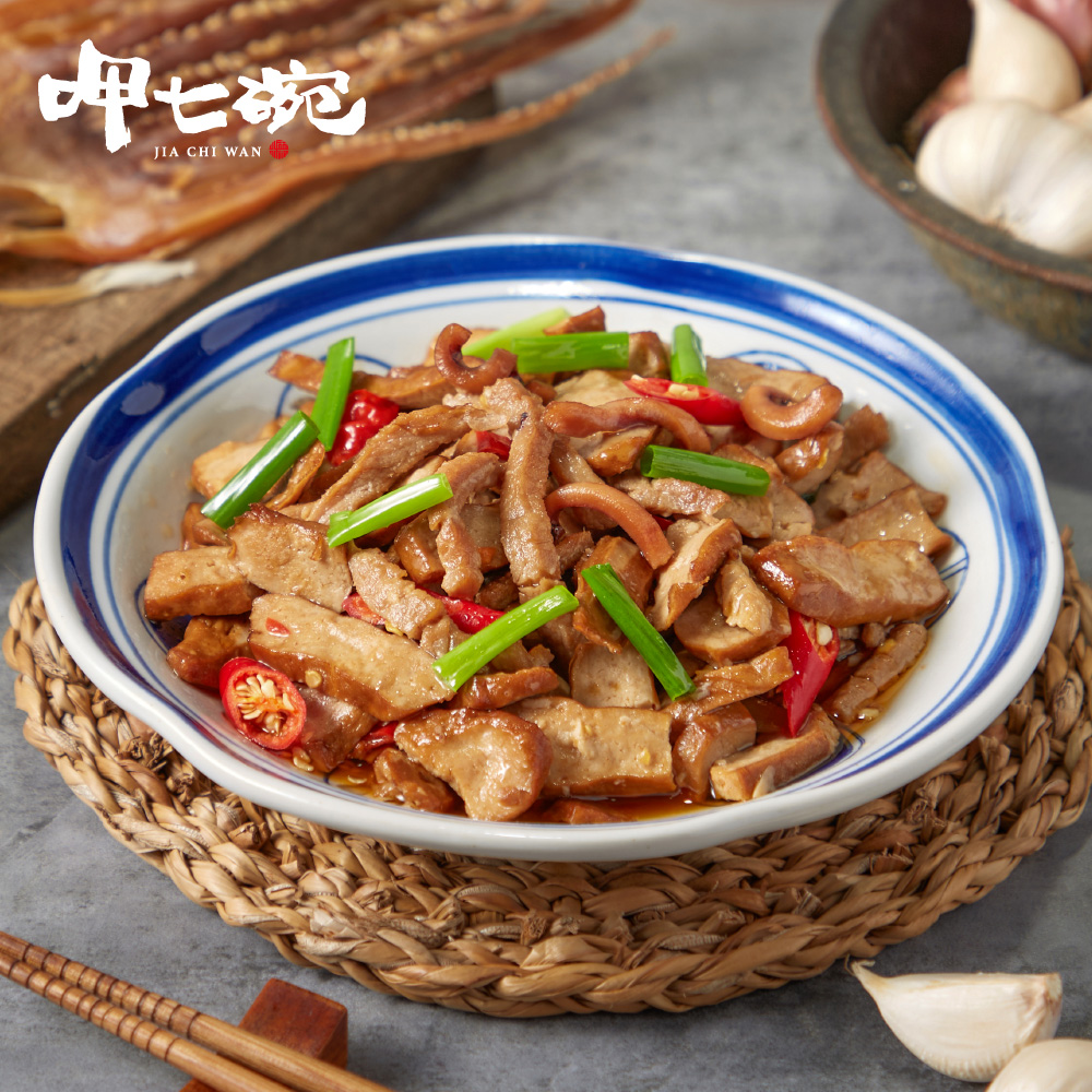 呷七碗 客家小炒X5(客家料理 台式熱炒 冷凍料理 家常菜 加熱即食)