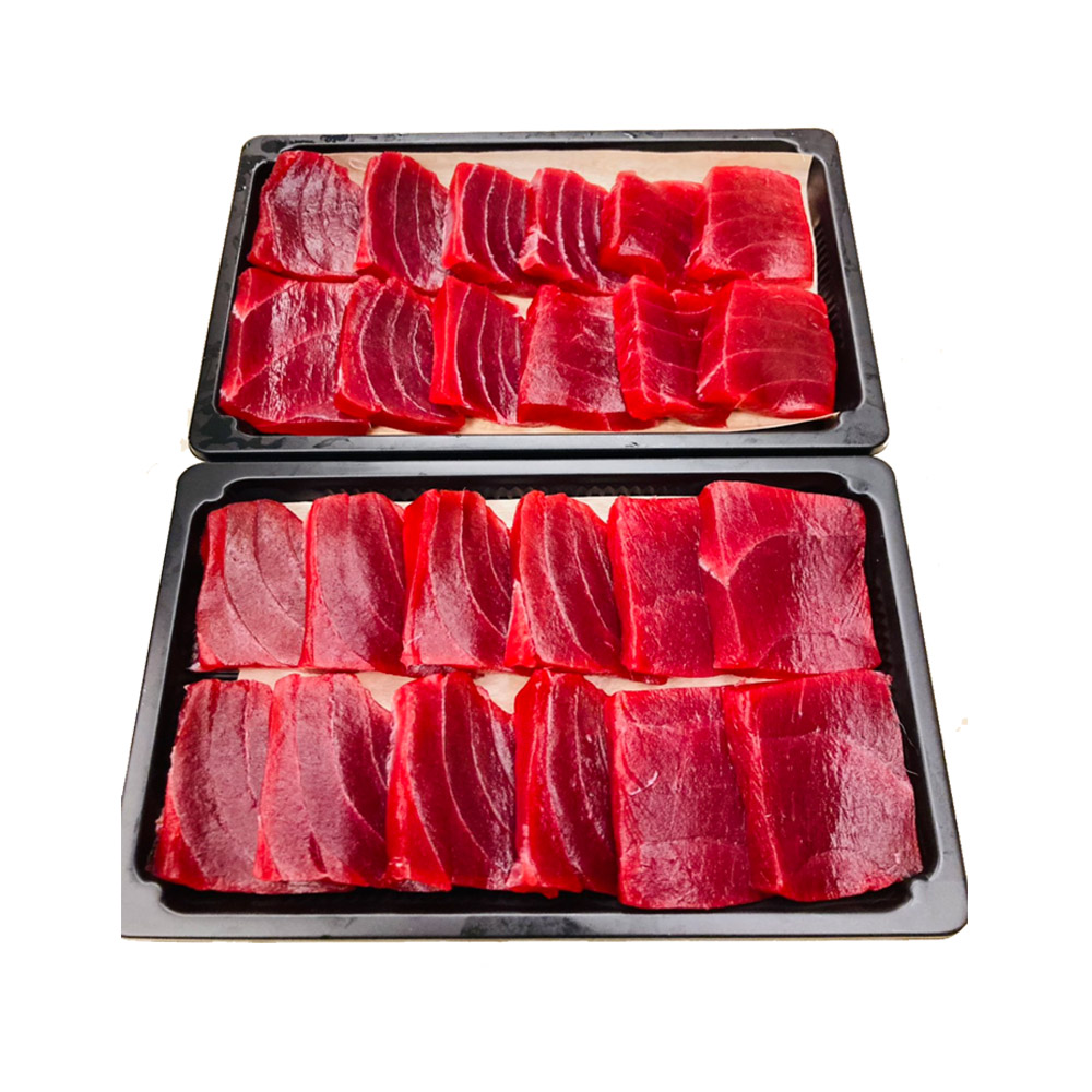 華得水產 東港黑鮪魚赤身切片生魚片2盒組(200g//切片/盒)
