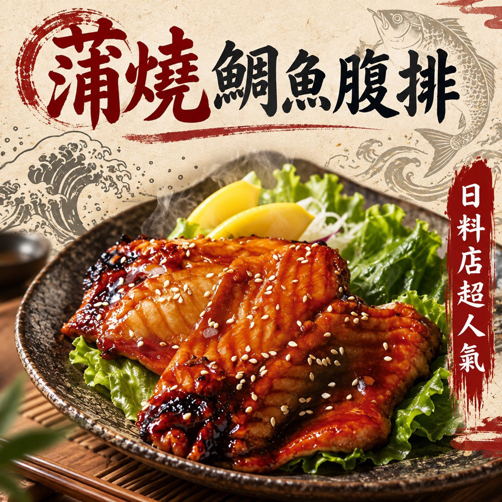 好神 日式蒲燒鯛魚片8盒組(300g/盒)