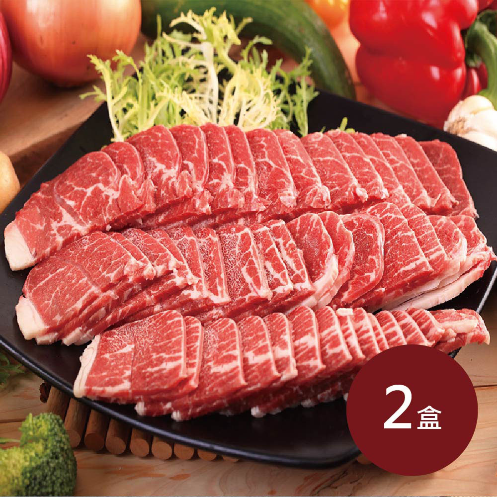 【料里長】美國安格斯板腱牛燒肉片2盒(500g/盒)-厚約0.4cm/中秋烤肉
