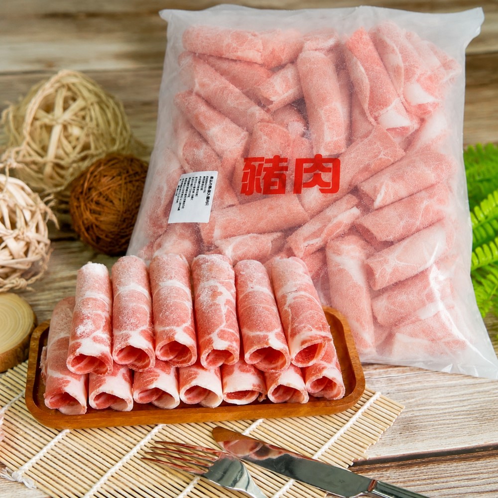 小嚼士 霜降梅花豬肉片 3KG 家庭囤貨2包組(火鍋肉片 烤肉片 豬炒片 雪花豬 冷凍豬肉 豬肉片 中秋烤肉)