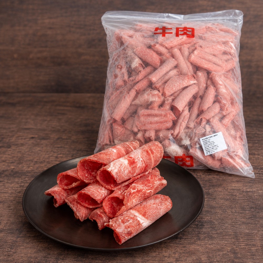 小嚼士 沙朗牛背肩肉片 3KG 家庭囤貨1包組(火鍋肉片 烤肉片 炒片 牛肉片 沙朗牛 牛肉 冷凍牛肉 中秋烤肉)