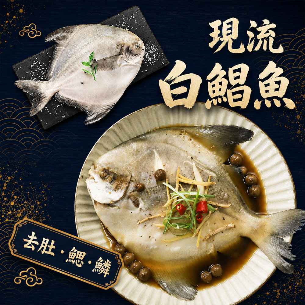 築地一番鮮 野生白鯧魚 500g X 3尾組