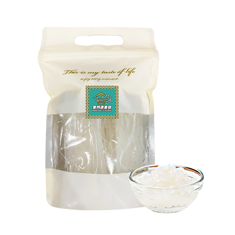金門邁全球-微卡即食蒟蒻粉圓珍珠8入x1袋-白珍珠(冰糖 珍珠 粉圓)（其他規格）
