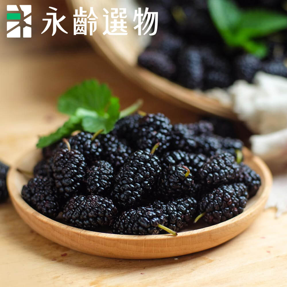 永齡選物 紫鑽鮮凍桑葚3kg(3入/盒)