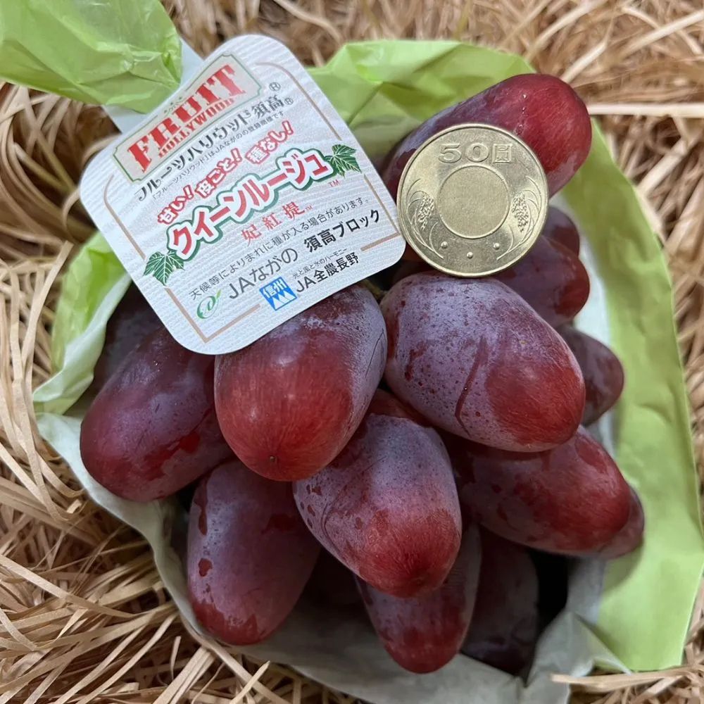 RealShop 真食材本舖 日本長野妃紅提 紅葡萄禮盒 (兩房裝 約1.3kg±10%)