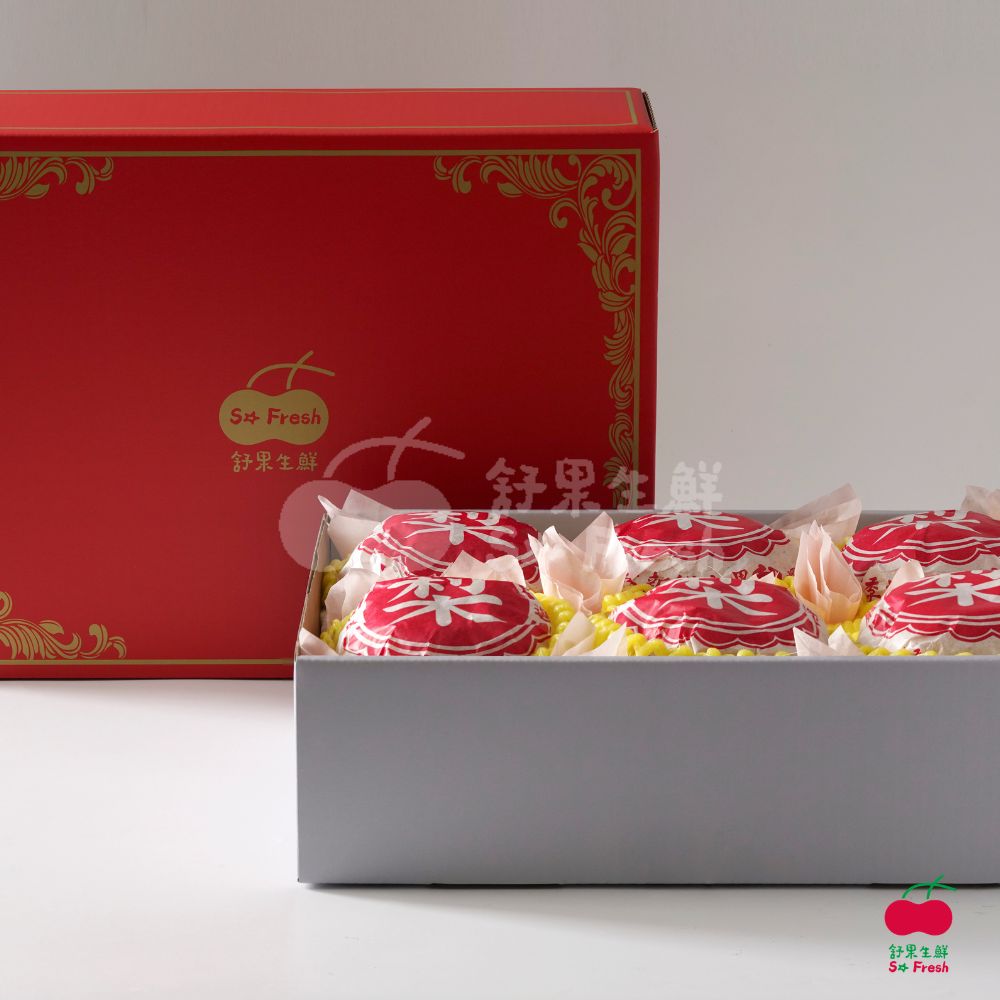 舒果 台灣甘露梨6入禮盒+提袋 (6顆/約4kg/中秋禮盒)