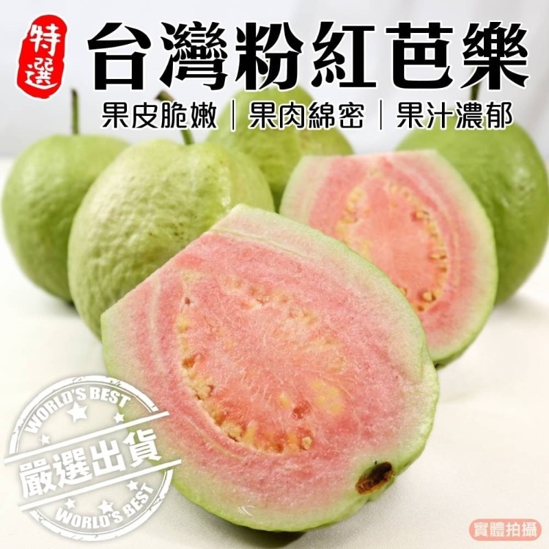WANG蔬果 【果農直配】彰化嚴選粉紅蜜芭樂(10斤/箱)