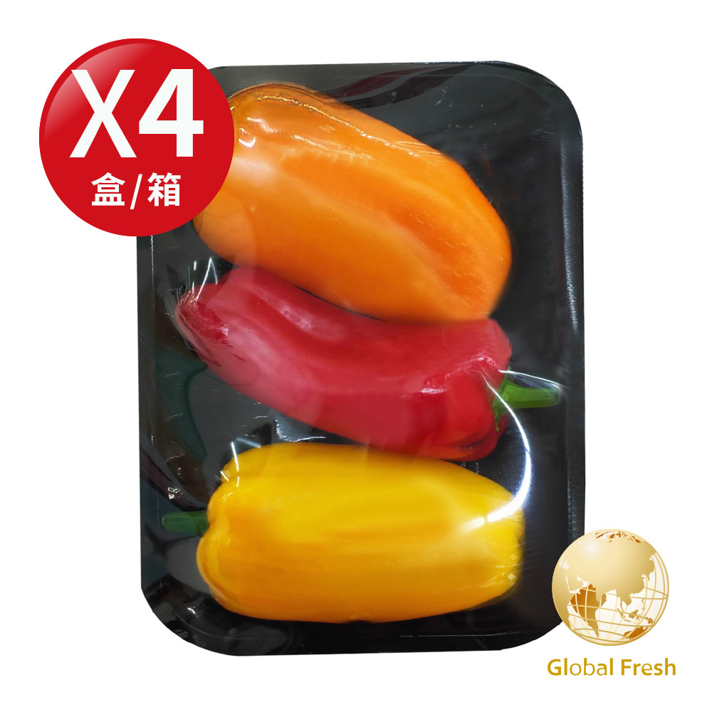 盛花園蔬果 預購  南投迷你水果彩椒200g x4盒(可生食_做沙拉)