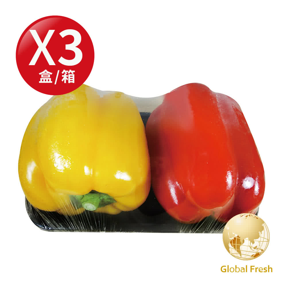 盛花園蔬果 預購  嘉義新港彩色甜椒300g x3盒(生食沙拉)