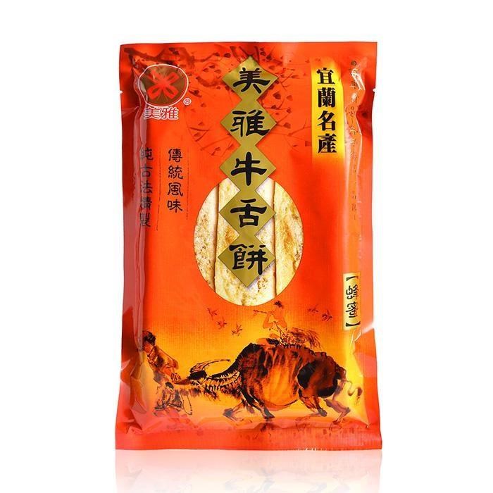 美雅宜蘭餅 輕脆超薄牛舌餅-蜂蜜x9包（其他規格）