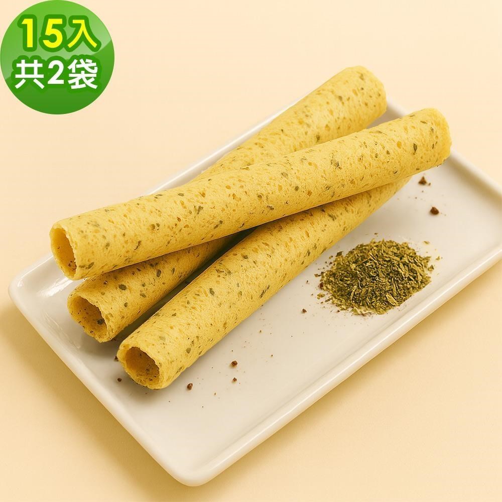 順便幸福 義式蛋捲15支x2袋(餅乾 零食 甜點)