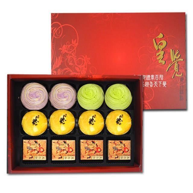 皇覺 預購- 中秋臻品系列-繽紛彩兔禮盒組12入裝(蛋黃酥+彩旋酥+土鳳梨酥)