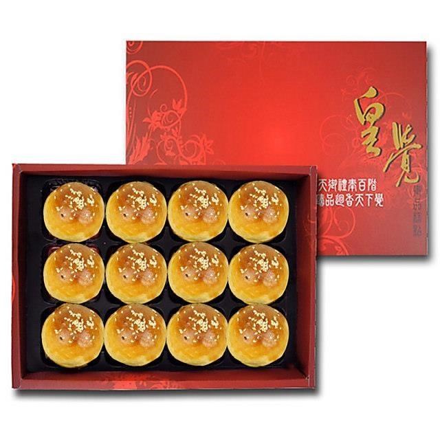 皇覺 預購-中秋臻品系列-嚴選蛋黃酥12入禮盒組
