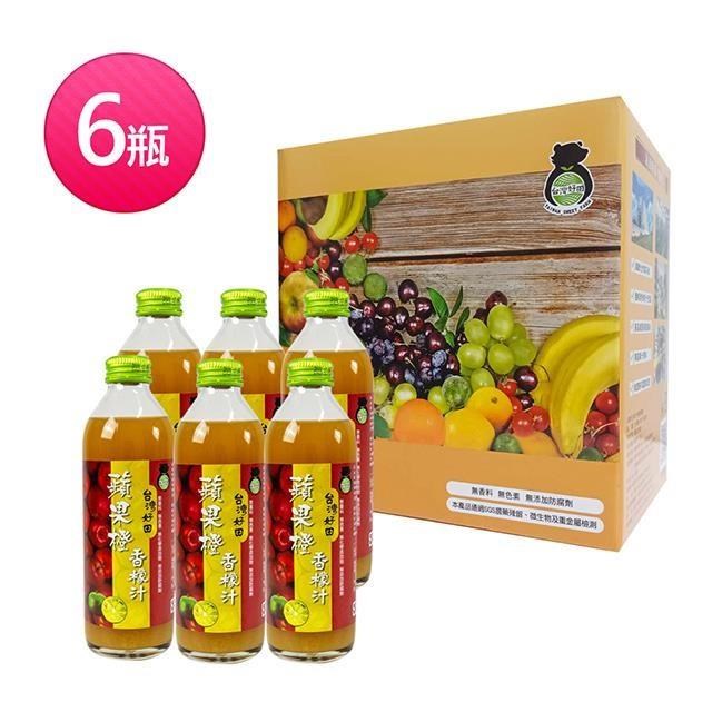 台灣好田 蘋果橙香檬汁300ml X6瓶