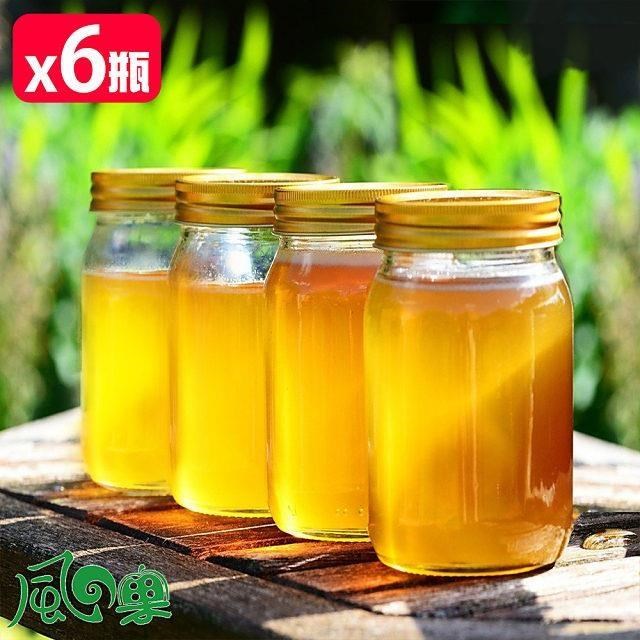 風之果 大崗山原鄉老蜂農琥珀特選龍眼蜂蜜850mlx6瓶組合