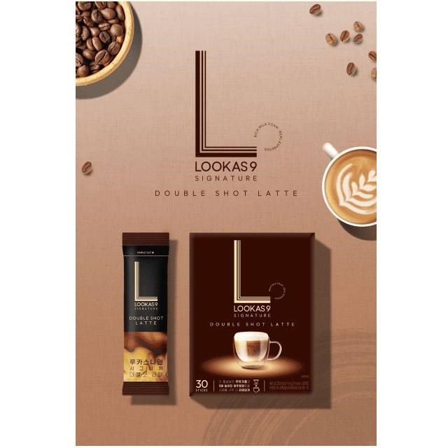 韓國 Lookas9 雙倍咖啡拿鐵 (14.9公克x30包)/盒x4盒
