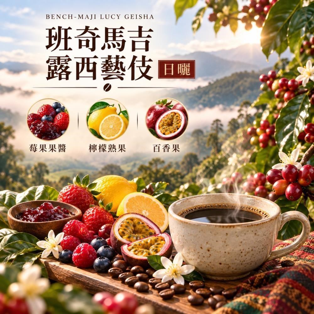 《穎可達》衣索比亞 班奇馬吉【露西藝伎】日曬 淺焙