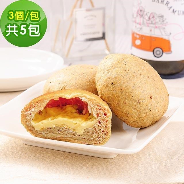 i3微澱粉 【南紡購物中心】 -低糖好纖手工麵包-乳酪小餐包15顆(271控糖配方 麵包 高蛋白)