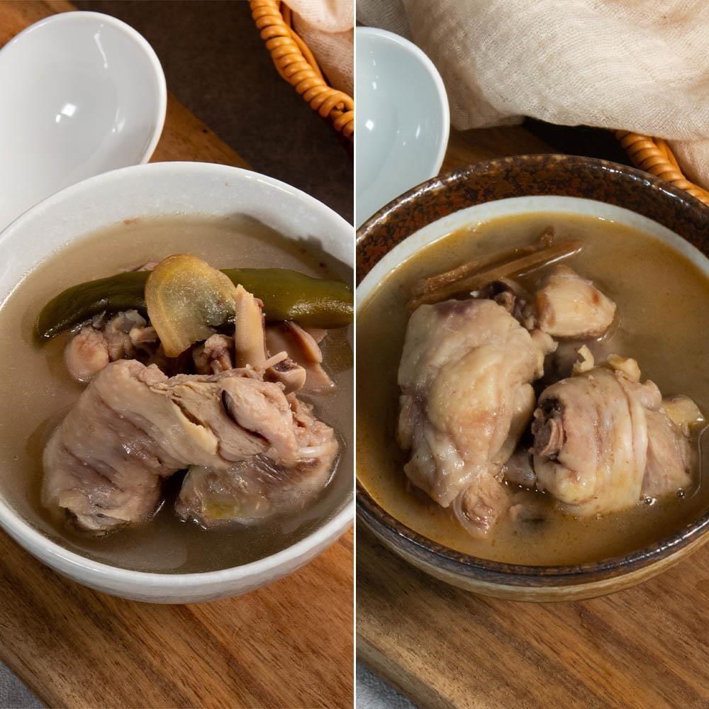 【巧食家】剝皮辣椒雞湯/麻油雞湯X12包 (400g/包)