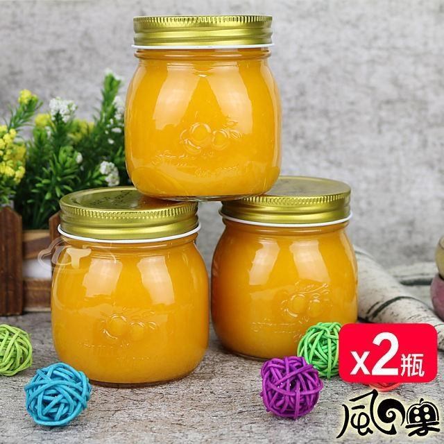 風之果 屏東枋山在欉紅愛文芒果手工芒果醬小圓瓶300MLx2瓶