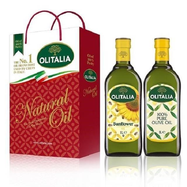 Olitalia 奧利塔 綜合禮盒1組 (純橄+葵花共2罐/組)