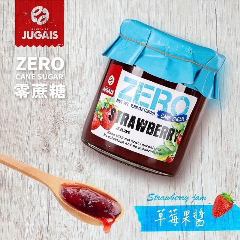 JUGAIS零蔗糖草莓果醬/280g/葡萄牙果醬