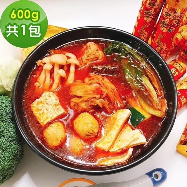 樂活e棧 泡菜火鍋湯底600g/包,共1包